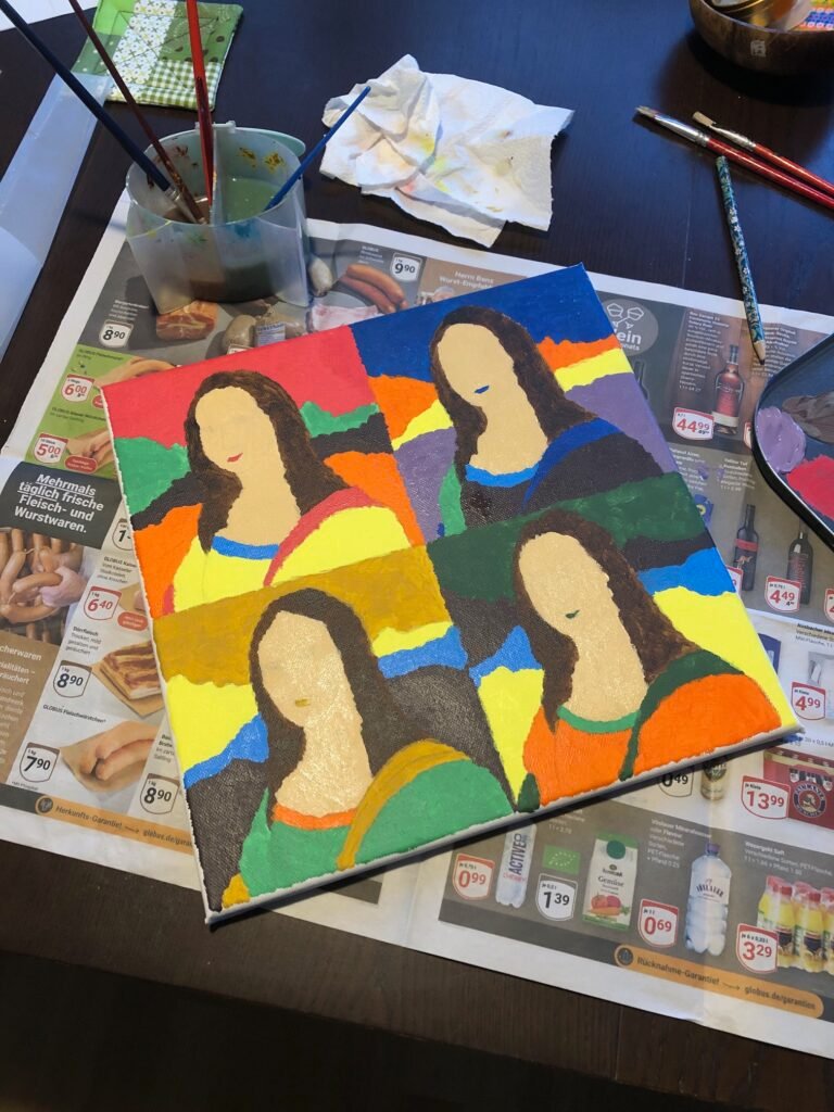 Malen in den Ferien im Atelier de Francais